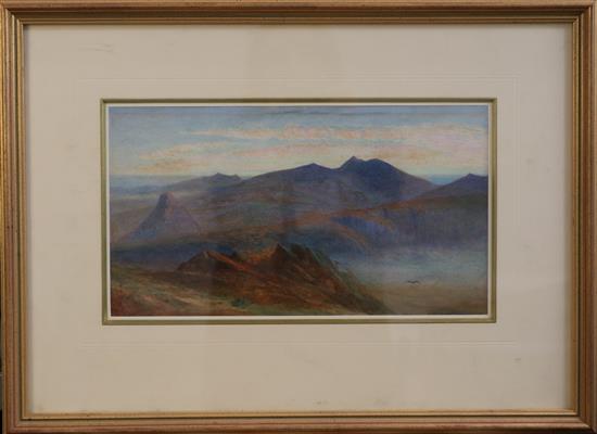 Albert Goodwin (1845-1932) Atlas Mountains 7 x 13in.